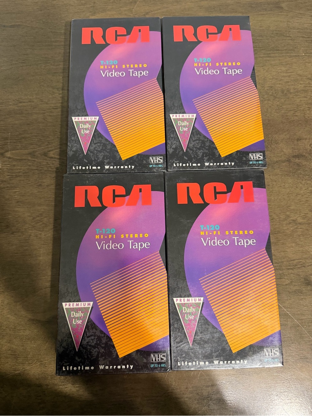 Lot Of 4 RCA T-120 VHS Hi-Fi Stereo Video New/Sealed!